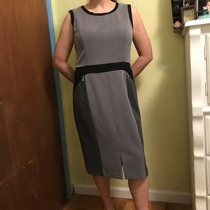 Jones New York size 12 black and grey dress